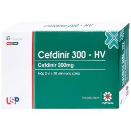 Thuốc Cefixim 100-HV US Pharma điều trị viêm thận, viêm họng, viêm amidan (30 viên)