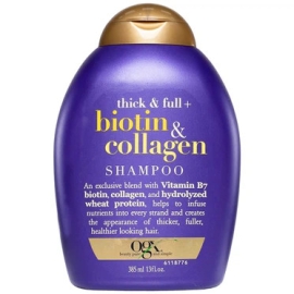 Dầu gội đầu OGX Thick And Full + Biotin And Collagen Shampoo dành cho tóc yếu, tổn thương, gãy, rụng (385ml)