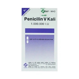 Thuốc Penicilin V Kali Vidiphar điều trị nhiễm khuẩn đường hô hấp trên (100 viên)