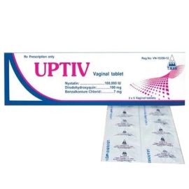Thuốc Uptiv Medisun điều trị nấm candida âm đạo (2 vỉ x 5 viên)