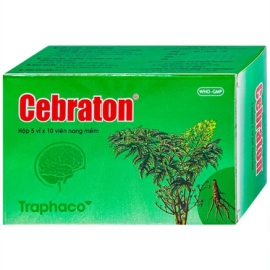 Thuốc Cebraton Traphaco phòng và điều trị suy giảm trí nhớ (50 viên)