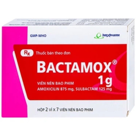 Thuốc Bactamox 750mg Imexpharm hỗ trợ điều trị các trường hợp nhiễm khuẩn (2 vỉ x 7 viên)