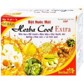 Bột nước mát Herbal Cool Extra thanh nhiệt, mát gan, lợi tiểu (10 gói)
