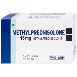 Thuốc Methylprednisolone NIC hỗ trợ kháng viêm, ức chế miễn dịch (3 vỉ x 10 viên)