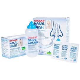 Dung dịch muối rửa mũi Otosan Nasal Wash làm sạch sâu, hồi phục chứng viêm mũi dị ứng (1 kít + 30 gói)