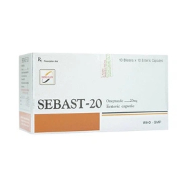 Thuốc Sebast-20mg Đông Nam điều trị bệnh đường tiêu hoá (10 vỉ x 10 viên)