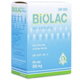 Thuốc Biolac Biopharco điều trị tiêu chảy, rối loạn tiêu hóa (100 viên)