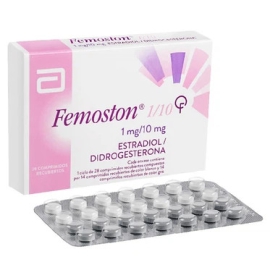Thuốc Femoston 1/10 Abbott điều trị thiếu hụt nội tiết tố nữ estrogen (1 vỉ x 28 viên)