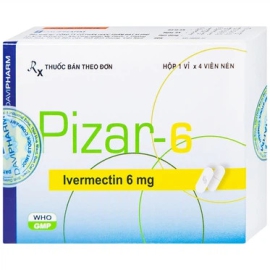 Thuốc Pizar 6mg Đạt Vi Phú điều trị các bệnh giun (4 viên)