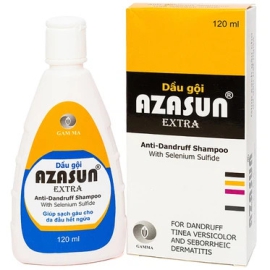 Dầu gội Azasun Extra Gamma sạch gàu cho da đầu hết ngứa (120ml)