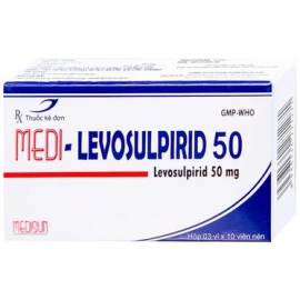 Thuốc Medi-Levosulpirid 50mg Medisun hỗ trợ điều trị tâm thần phân liệt (30 viên)