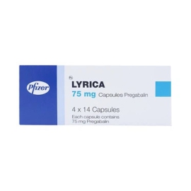 Thuốc Lyrica 75mg Pfizer điều trị rối loạn lo âu lan tỏa ở người lớn (4 vỉ x 14 viên)