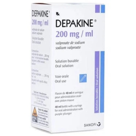 Thuốc Depakine 200mg/ml Sanofi điều trị các thể động kinh khác nhau (40ml)