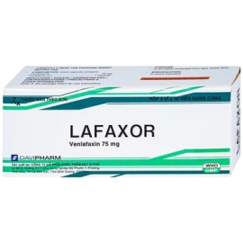 Thuốc Lafaxor 75mg Đạt Vi Phú điều trị trầm cảm, chống lo âu (3 vỉ x 10 viên)
