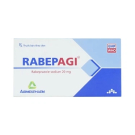 Thuốc Rabepagi 20mg Agimexpharm điều trị loét tá tràng cấp tính (3 vỉ x 10 viên)