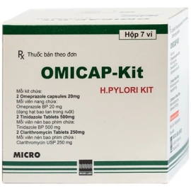 Thuốc Omicap-Kit Micro điều trị viêm loét dạ dày (7 kít)