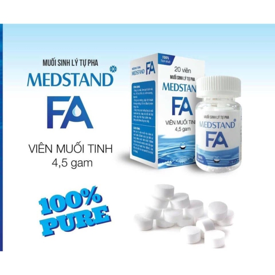 Viên muối sinh lý tự pha MEDSTAND FA (4,5gr x 20 viên)