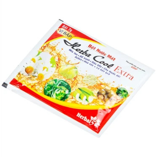 Bột nước mát Herbal Cool Extra thanh nhiệt, mát gan, lợi tiểu (10 gói)