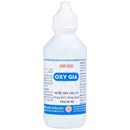 Nước Oxy Già OPC dùng diệt khuẩn, sát trùng dụng cụ y tế (60ml)