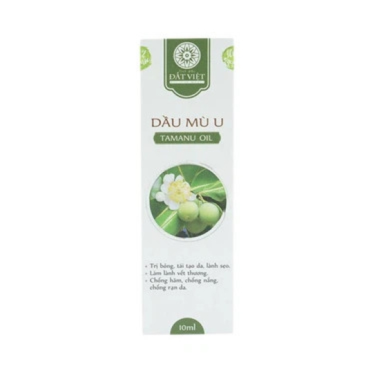 Dầu Mù U Tamanu Oil Đất Việt chống hăm, trị bỏng, làm lành vết thương (10ml)