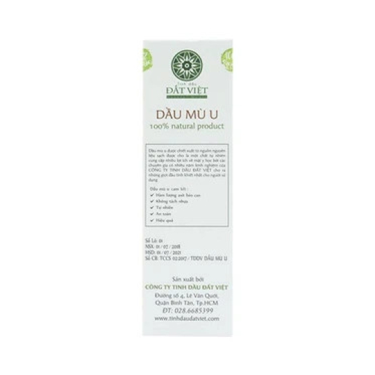 Dầu Mù U Tamanu Oil Đất Việt chống hăm, trị bỏng, làm lành vết thương (10ml)