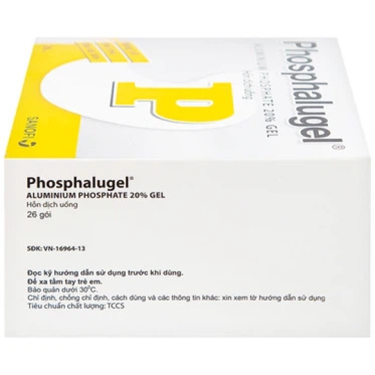 Thuốc Phosphalugel Sanofi giảm độ axit của dạ dày (26 gói x 20g)