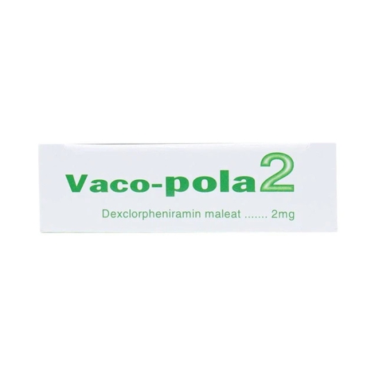 Thuốc Vaco Pola 2 điều trị sổ mũi dị ứng, viêm mũi (2 vỉ x 15 viên)