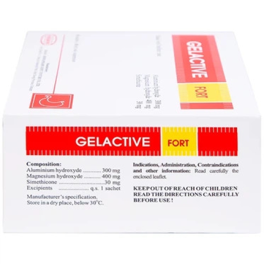 Thuốc Gelactive Fort Hasan điều trị rối loạn tiêu hóa (30 gói x 10ml)