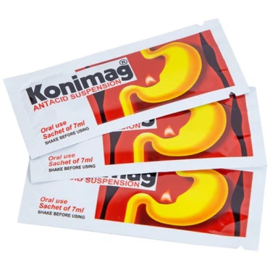 Gel uống Konimag PT Konimex giảm triệu chứng khó chịu ở dạ dày (30 gói x 7ml)