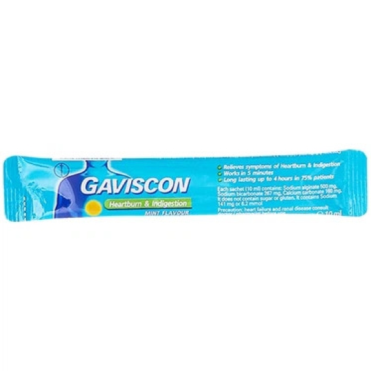 Thuốc Gaviscon điều trị trào ngược dạ dày, khó tiêu (24 gói x 10ml)