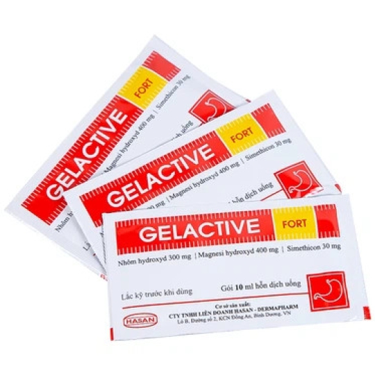 Thuốc Gelactive Fort Hasan điều trị rối loạn tiêu hóa (30 gói x 10ml)