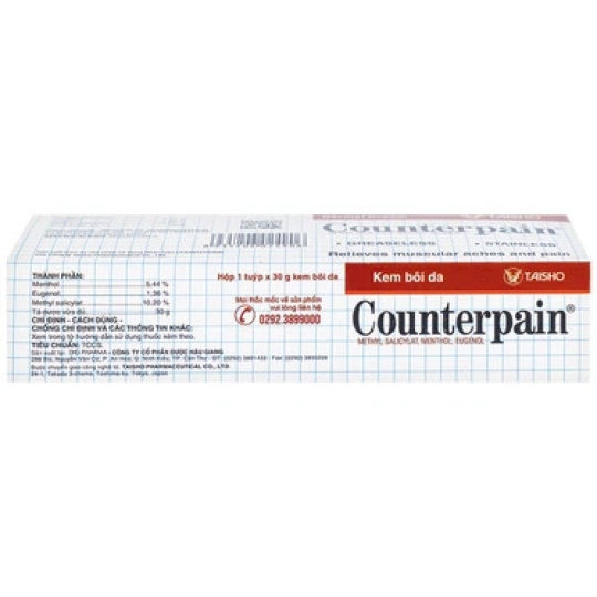 Thuốc bôi Counterpain DHG hỗ trợ giảm đau trong các trường hợp đau cơ, bong gân (30g)