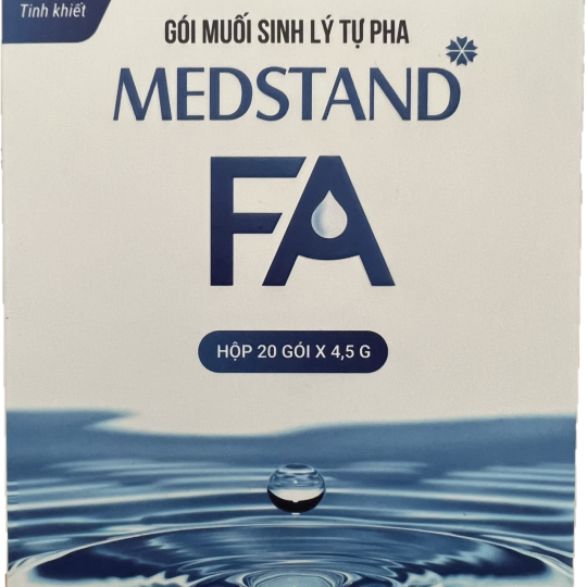 Gói muối sinh lý tự pha MEDSTAND FA (hộp 20 gói)mũi