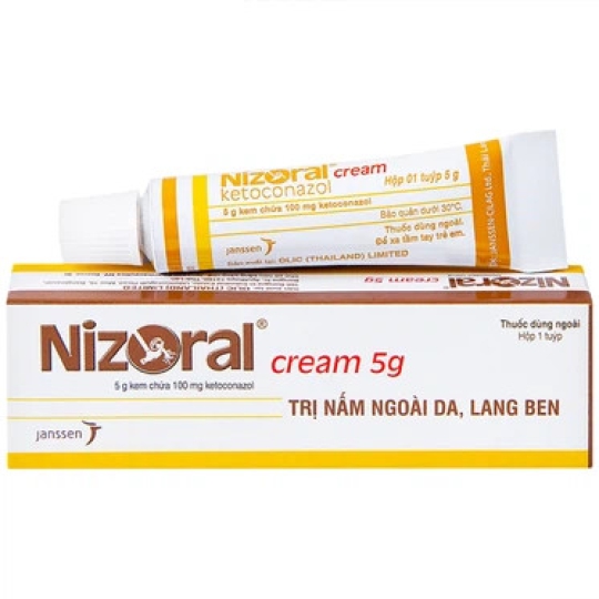 Thuốc Nizoral Cream Olic điều trị nhiễm nấm ngoài da (5g)