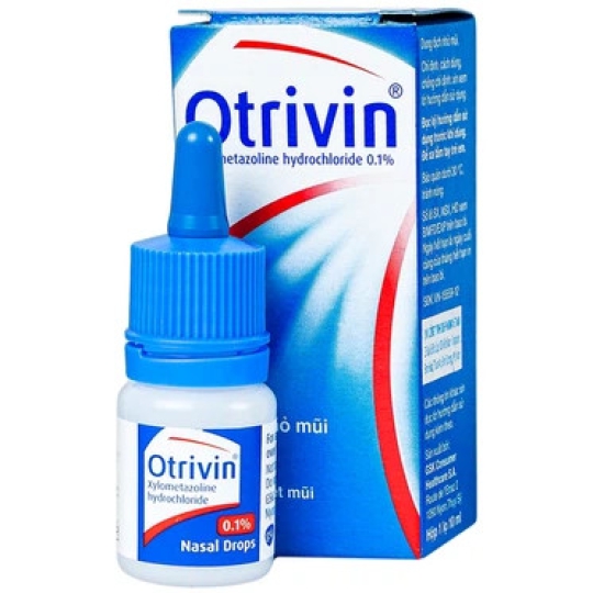 Thuốc nhỏ mũi Otrivin 0.1% Novartis điều trị sung huyết mũi họng (10ml)