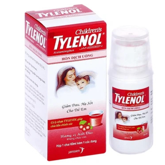 Hỗn dịch uống Tylenol Janssen giảm đau, hạ sốt cho trẻ em (60ml)