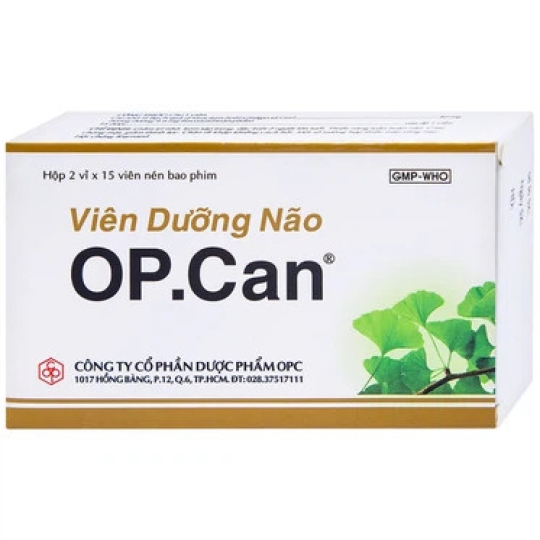 Viên dưỡng não O. P. Can OPC hỗ trợ điều trị giảm trí nhớ, kém tập trung (30 viên)