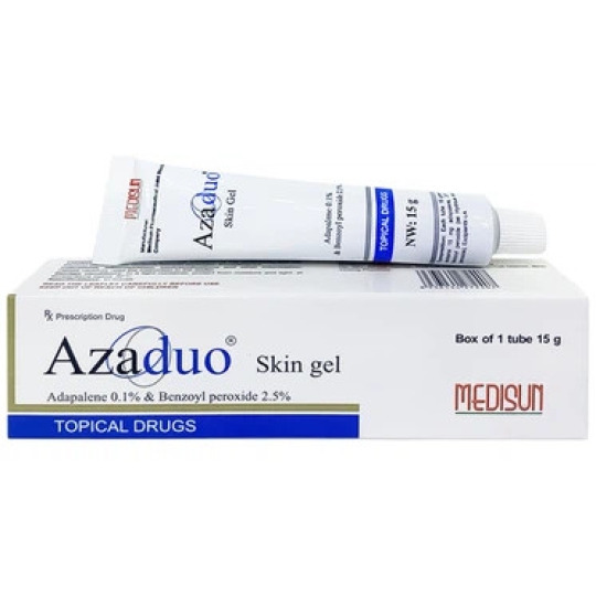 Gel Azaduo Medisun điều trị mụn trứng cá nhẹ đến vừa (15g)