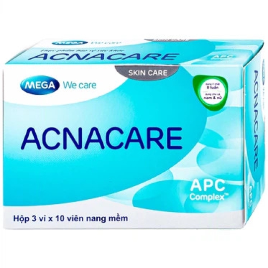 Viên uống Acnacare Mega We Care hỗ trợ ngăn ngừa mụn (30 viên)