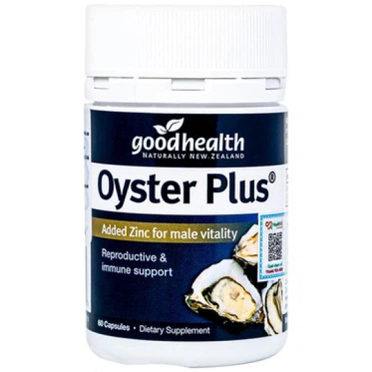 Tinh chất hàu Oyster Plus Goodhealth hỗ trợ tăng cường sinh lực, tăng cường đề kháng cho nam giới (60 viên)