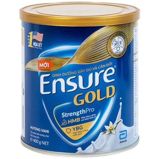 Sữa Ensure Gold StrengthPro Abbott hương vani bổ sung dinh dưỡng đầy đủ và cân đối (400g)