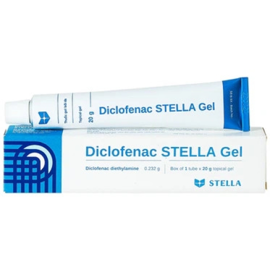 Gel thuốc Diclofenac Stella điều trị chứng đau, viêm tại chỗ (20g)