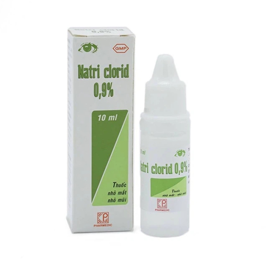 Thuốc nhỏ mắt, nhỏ mũi Natri Clorid 0,9% Pharmedic hỗ trợ rửa mắt, mũi (10ml)