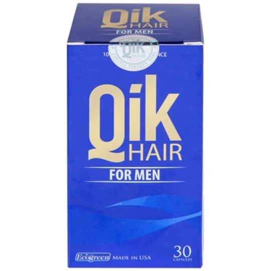 Viên uống Qik Hair For Men Ecogreen giúp giảm rụng tóc, hói đầu ở nam giới (30 viên)