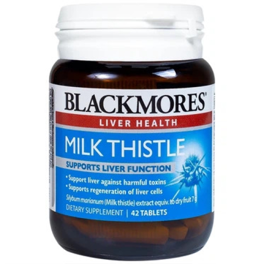 Viên uống Blackmores Milk Thistle hỗ trợ bảo vệ, phục hồi gan (42 viên)