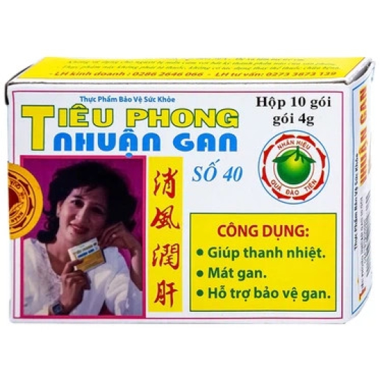 Viên uống Tiêu Phong Nhuận Gan Ngọc Liên hỗ trợ thanh nhiệt, mát gan, bảo vệ gan (4g x 10 gói)