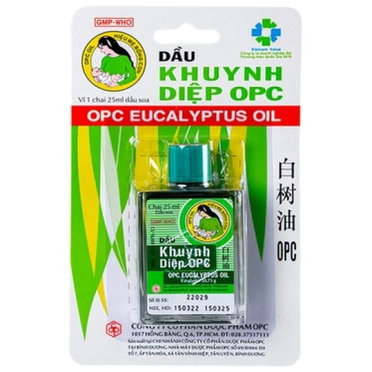 Dầu Khuynh Diệp OPC hỗ trợ cảm cúm, sổ mũi, nghẹt mũi (25ml)