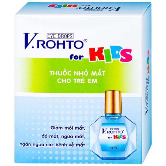 Thuốc nhỏ mắt cho trẻ em V. Rohto For Kids giảm mỏi mắt, đỏ mát, ngứa mắt, ngăn ngừa các bệnh về mắt (13ml)