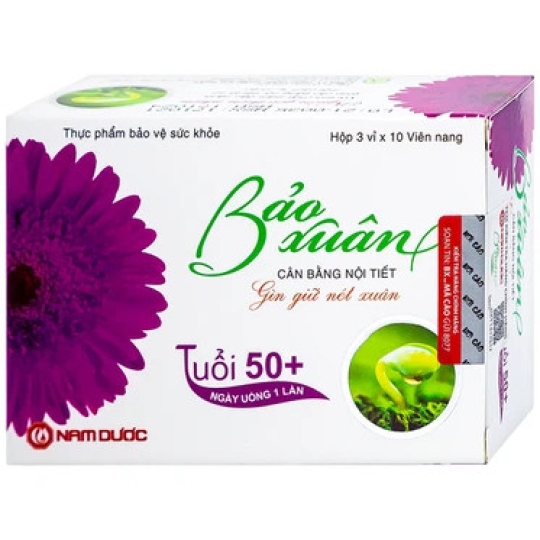 Viên uống Bảo Xuân Tuổi 50+ Nam Dược cân bằng nội tiết (30 viên)