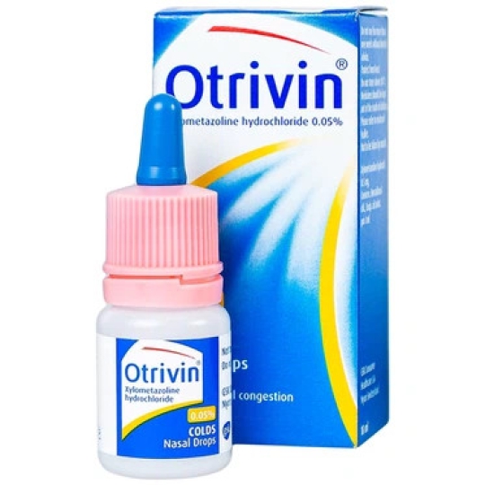 Thuốc nhỏ mũi Otrivin 0.05% Novartis hỗ trợ điều trị sung huyết mũi họng (Hộp 1 chai 10ml)